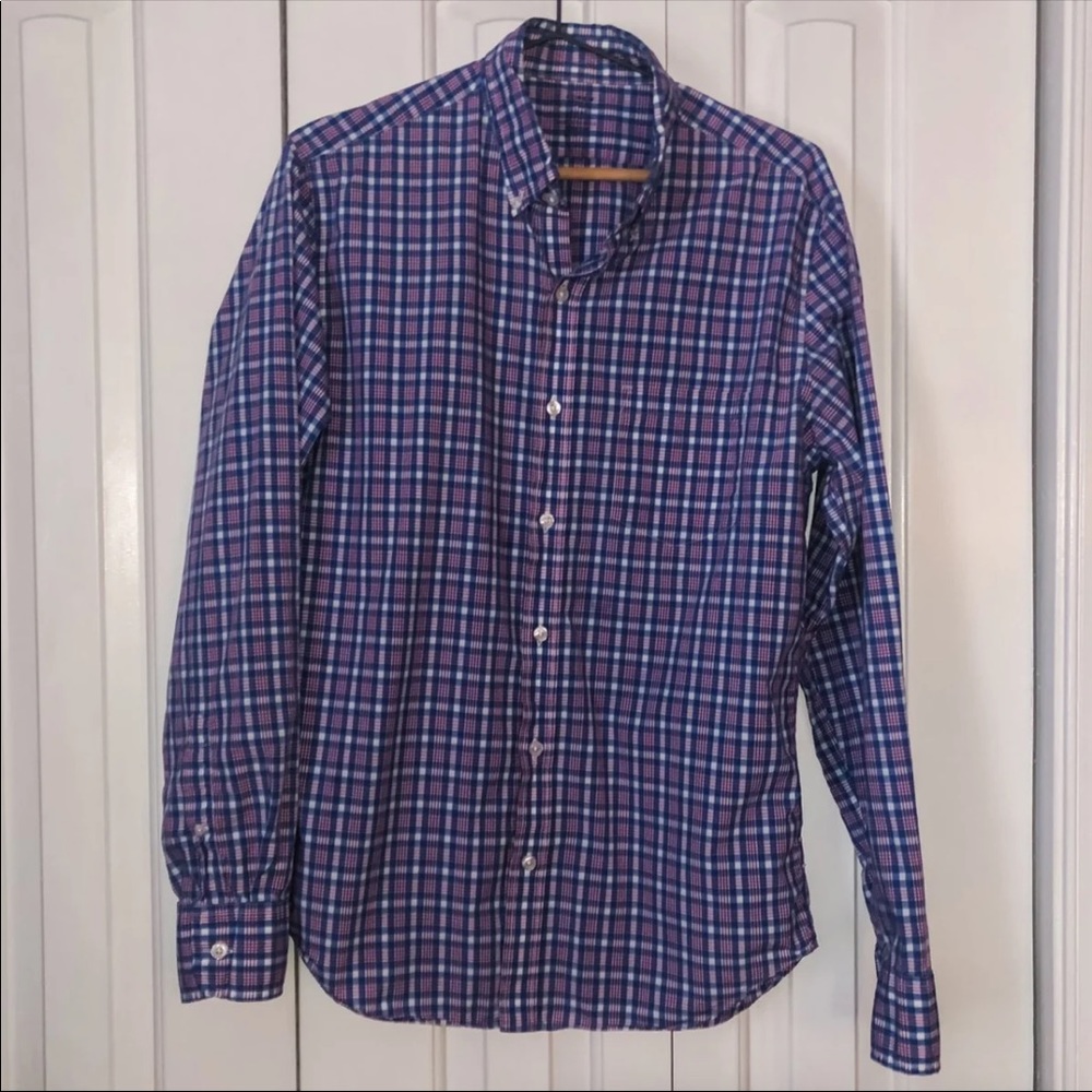 J.Crew Light Weight Plaid Button-Down Shirt M